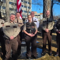 Alongside other members of the ND Sheriff’s and Deputies Association, Verlan attended the Flag Sojourn 250 event outside the Burleigh County Courthouse on March 19.
